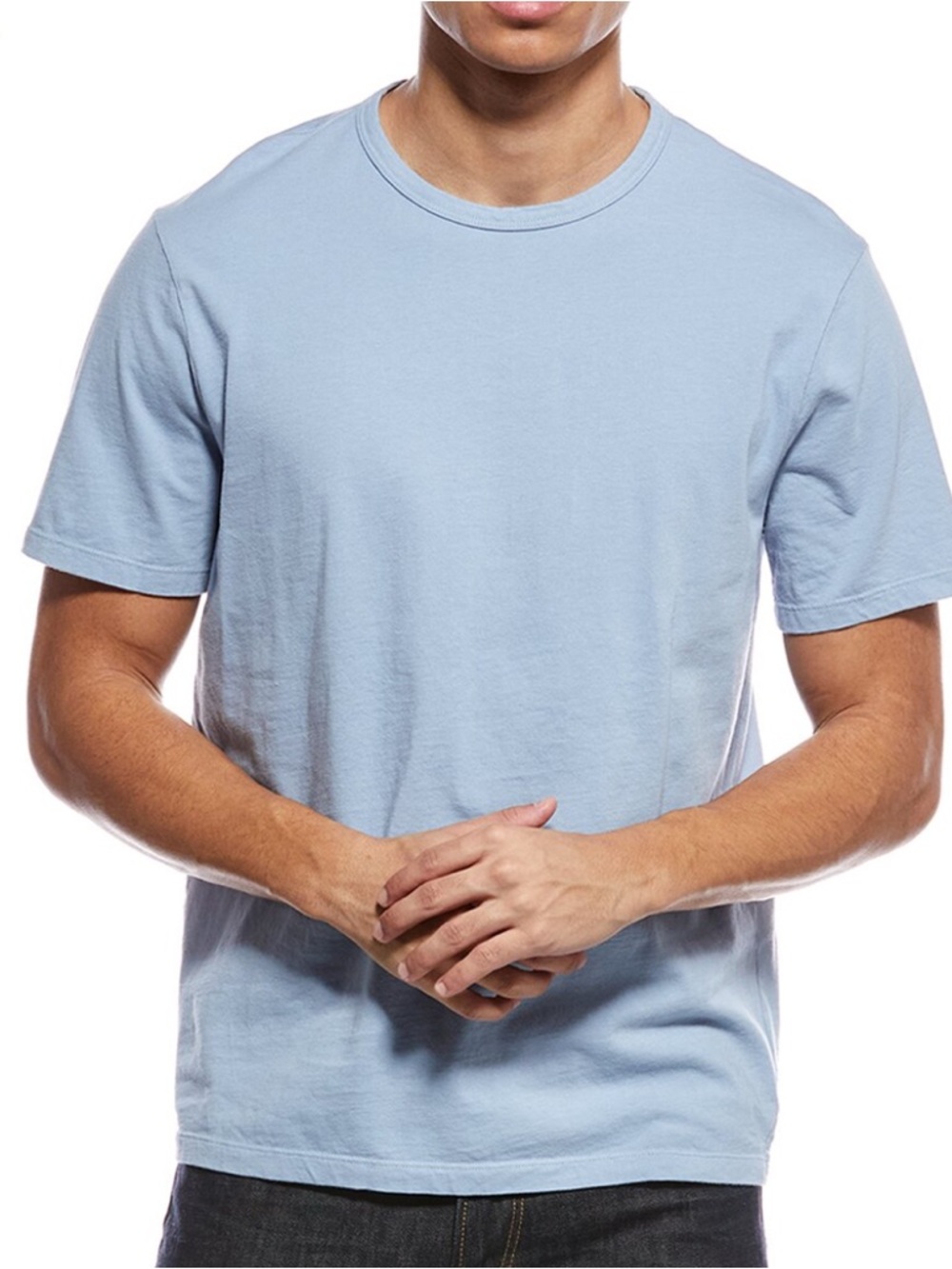 Vince Garment Dyed Crewneck Tee Short Sleeve 
Color: 
Washed Country Sky